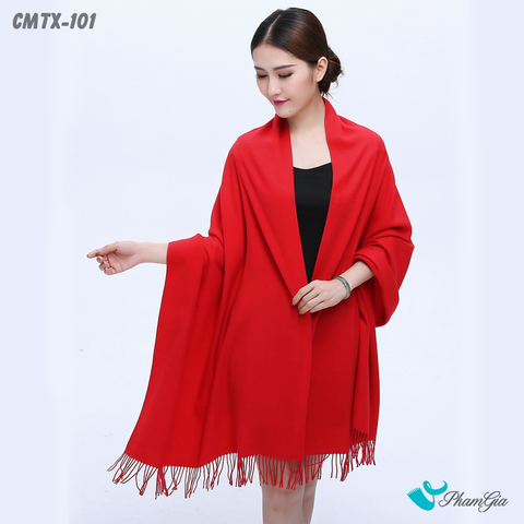 Khăn Choàng Cashmere Trơn Cao Cấp (CMTX101)