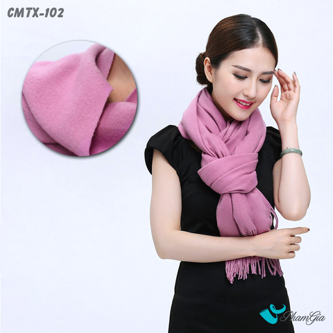 Khăn Choàng Cashmere Trơn Cao Cấp (CMTX102)