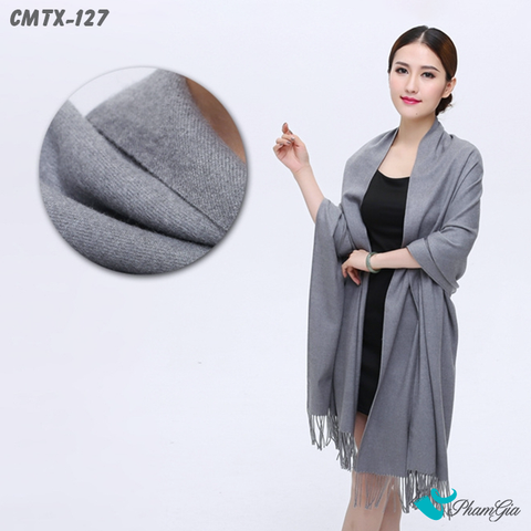 Khăn Choàng Cashmere Trơn Cao Cấp (CMTX127)