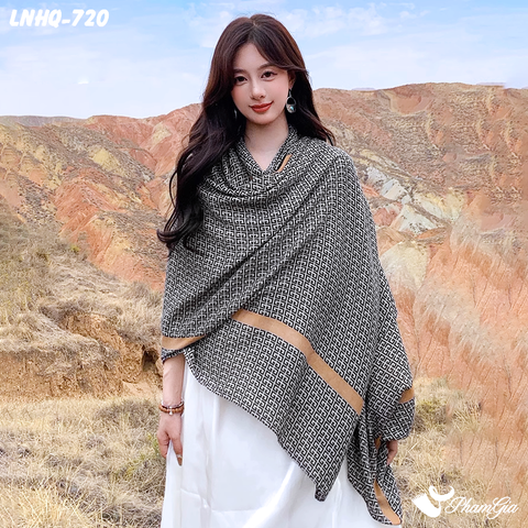 Khăn Choàng Linen Phong Cách Hàn Quốc Cao Cấp (LNHQ720)