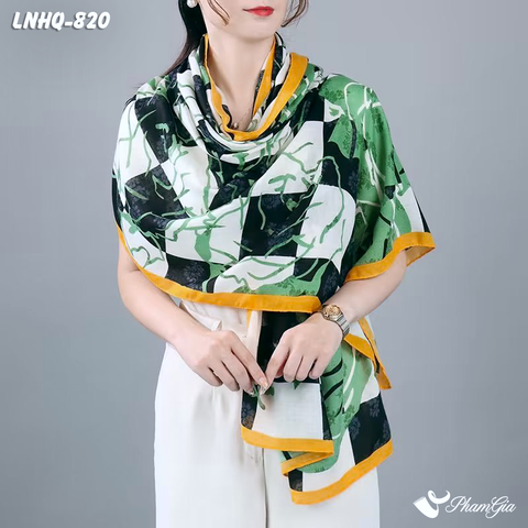 Khăn Choàng Linen Phong Cách Hàn Quốc Cao Cấp (LNHQ820)