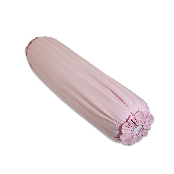 Vỏ áo gối ôm bèo màu hồng trơn NIN C180052 cotton nhung