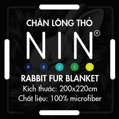 NT9002 - Chăn lông thỏ NIN House NT9002
