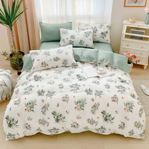 ST200036 - Bộ chăn ga gối cotton nhung STEFANI ST200036