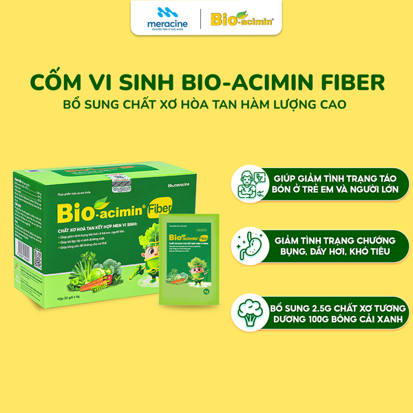  Thực phẩm bảo vệ sức khỏe Cốm vi sinh Bio-acimin Fiber (30 gói) 