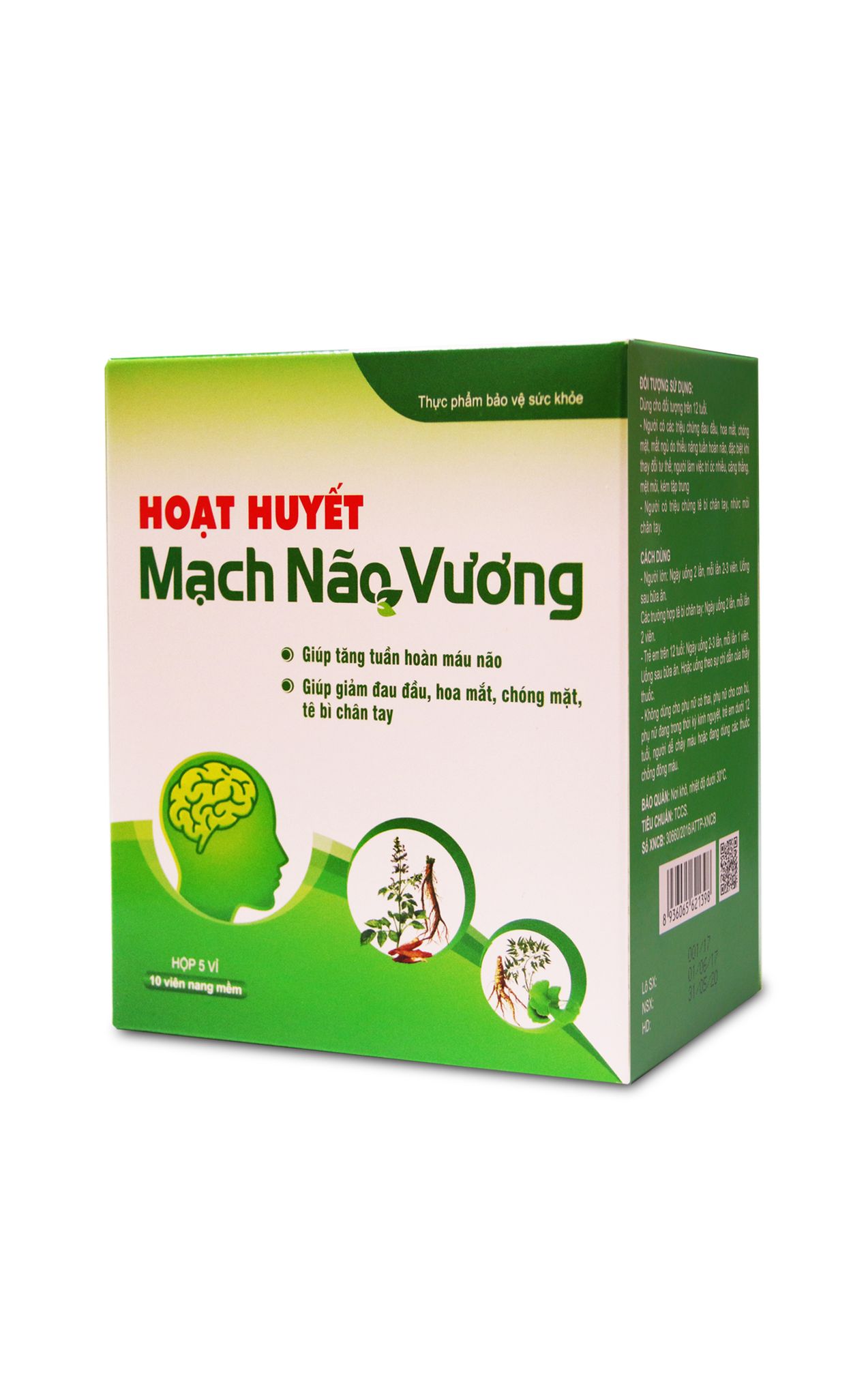 Thực phẩm bảo vệ sức khoẻ Mạch Não Vương - Hộp 50 viên