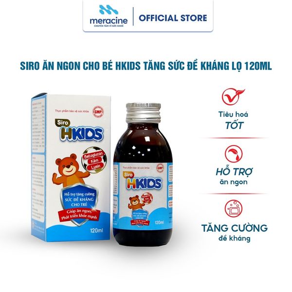  Thực phẩm bảo vệ sức khỏe HKIDS, lọ 120ml 