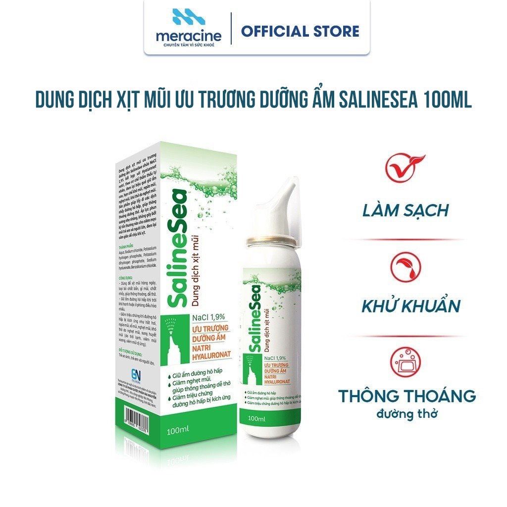 Dung dịch xịt mũi Saline Sea ưu trương 100ml