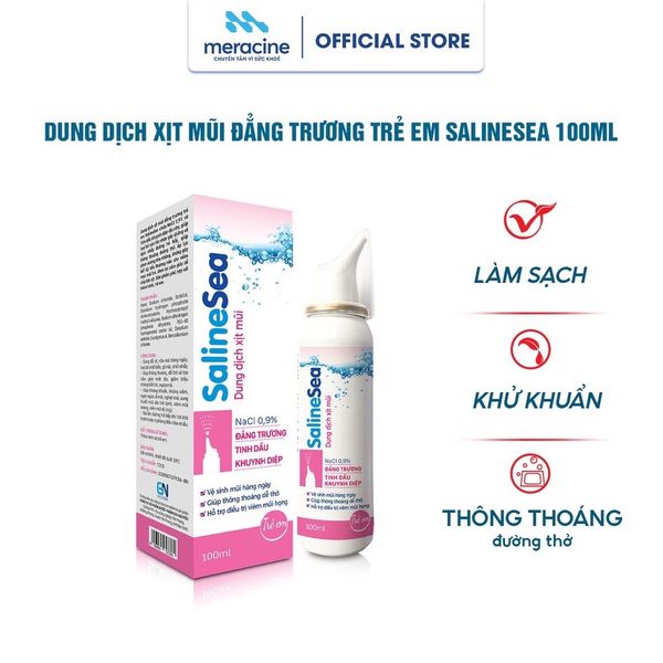  Dung dịch xịt mũi đẳng trương dành cho trẻ em Saline Sea Chai 100ml 