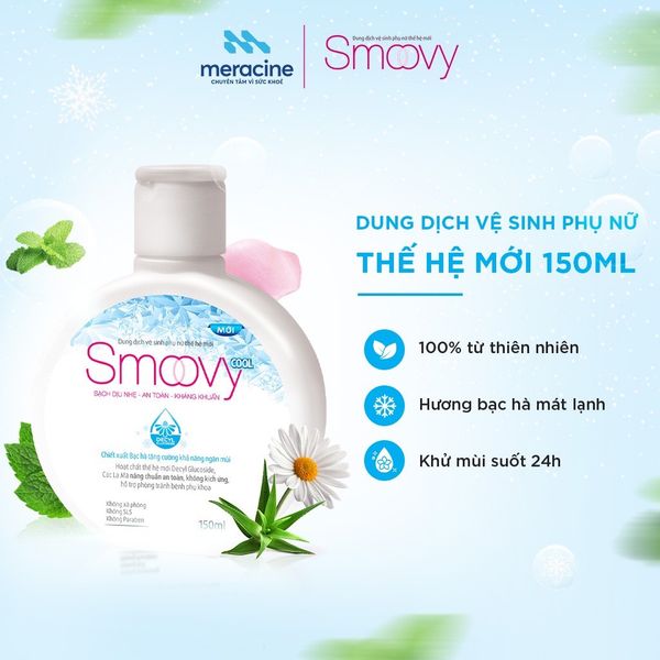  Dung dịch vệ sinh phụ nữ Smoovy Cool (150ml) 