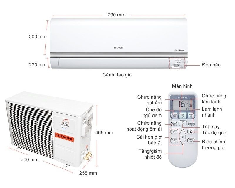 Máy Lạnh Hitachi 1.0 HP RAS-SD10CD (WH)