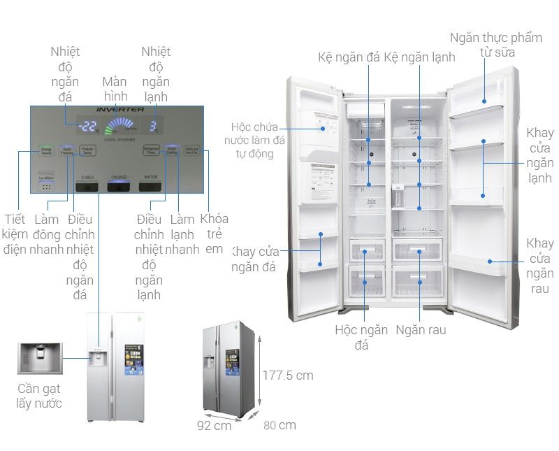 Tủ lạnh Hitachi Inverter 589L R-S700GPGV2