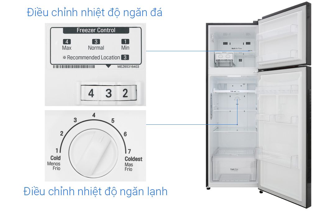 Tủ lạnh LG Inverter 255 lít GN-M255BL