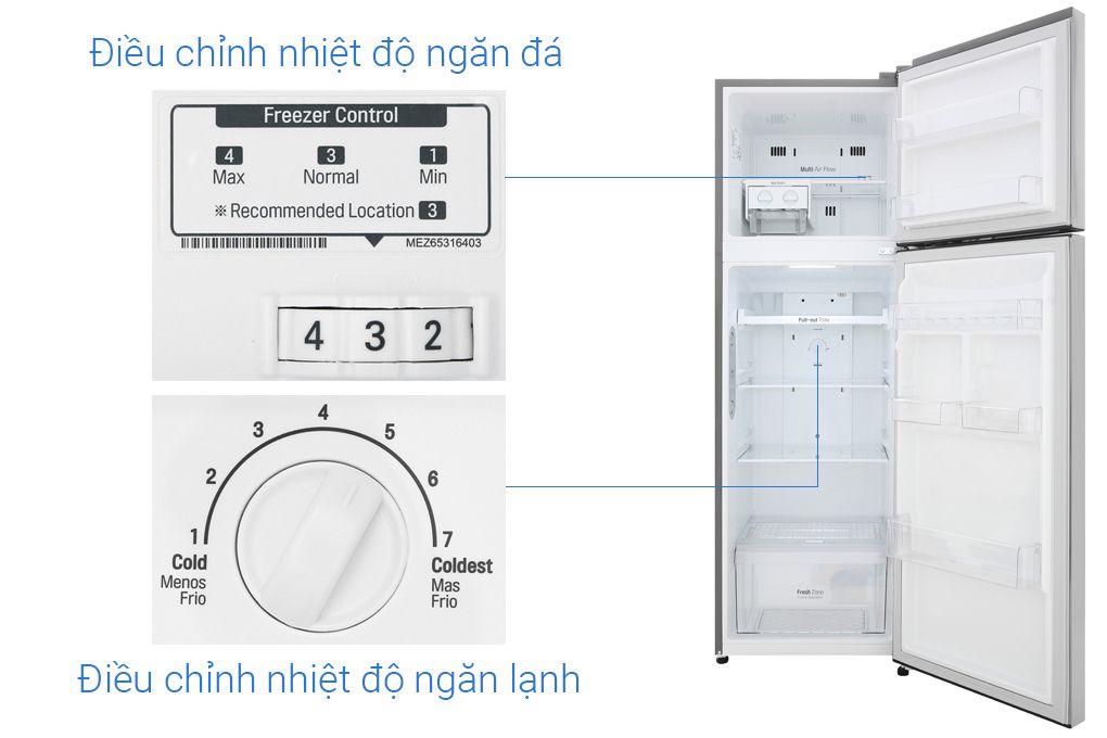 Tủ lạnh LG Inverter 255 lít GN-M255PS