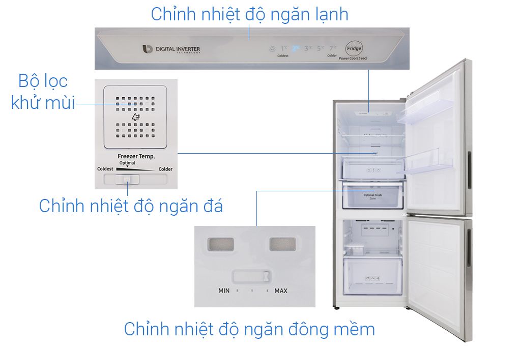 Tủ lạnh Samsung 280 Lít Inverter RB27N4010S8/SV