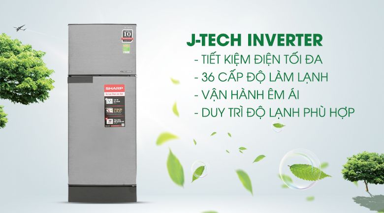 Tủ lạnh Sharp Inverter 180L SJ-X196E-DSS