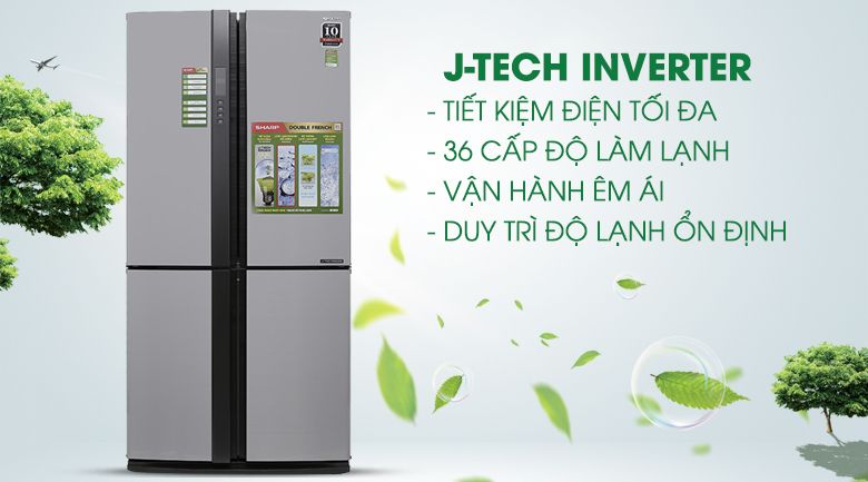 Tủ lạnh Sharp Inverter 678 lít SJ-FX680V-ST