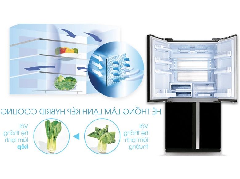 Tủ lạnh Sharp inverter 678L SJ-FX688VG-BR