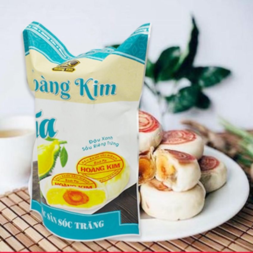 Bánh pía sầu riêng | Bánh Pía Hoàng Kim | Xanh 400g