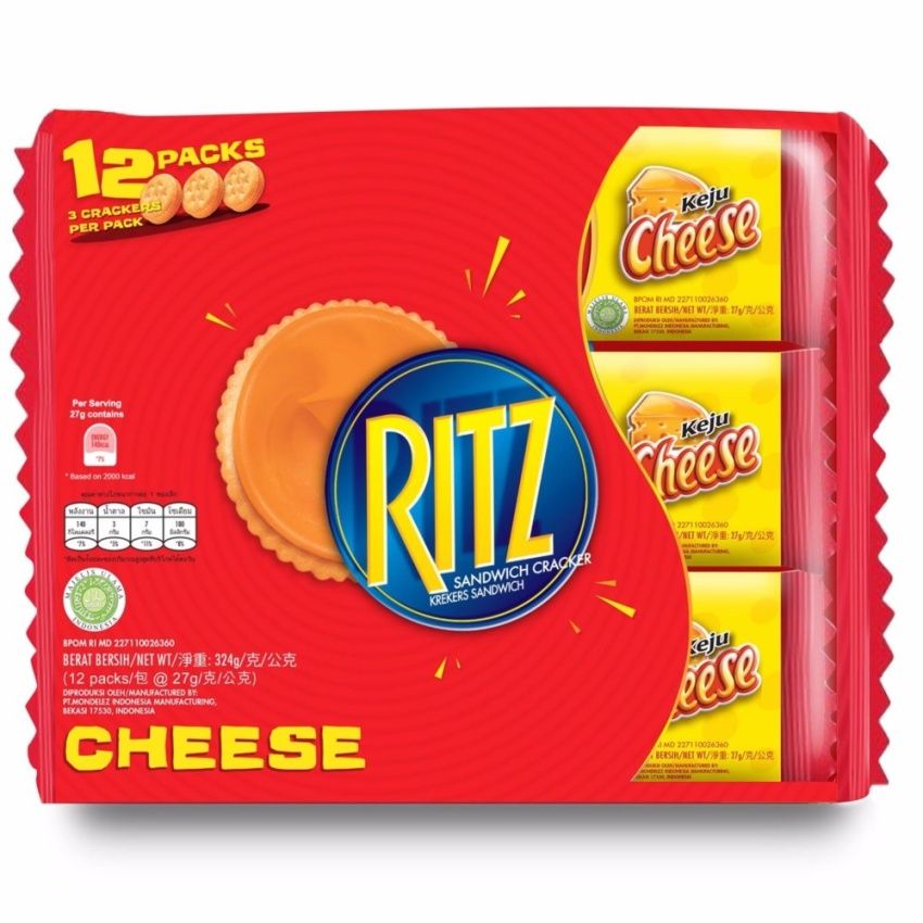 Bánh Ritz hộp phô mai 12x27gr