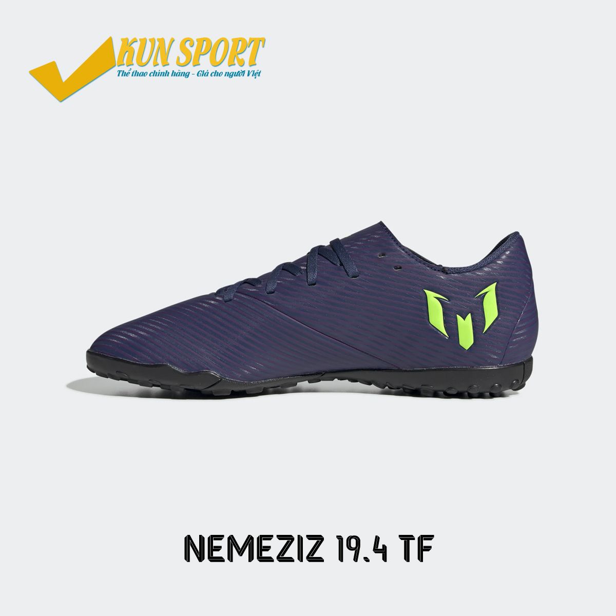 ADIDAS NEMEZIZ 19.4 TF - TECH INDIGO / SIGNAL GREEN / GLORY PURPLE - EF1805