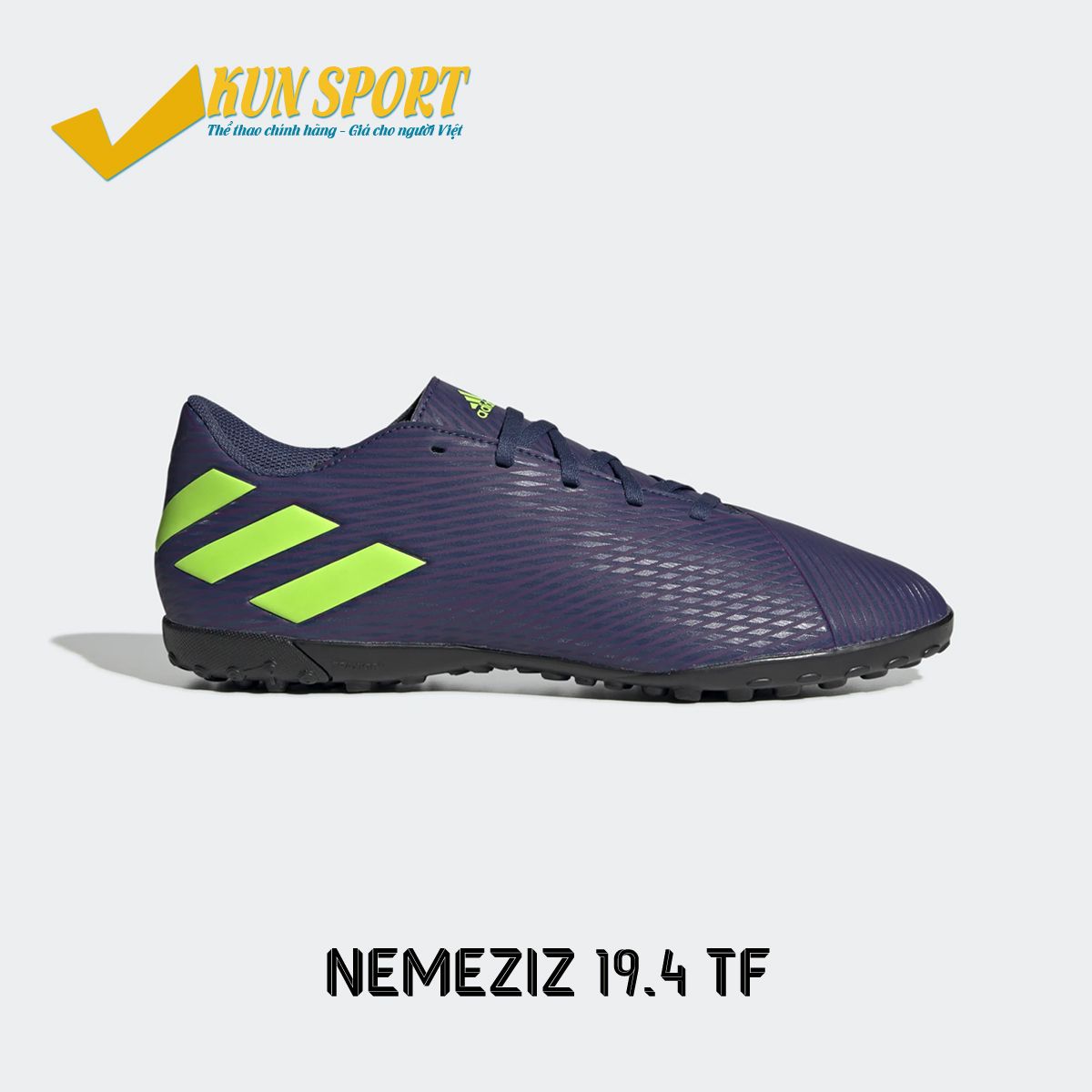 ADIDAS NEMEZIZ 19.4 TF - TECH INDIGO / SIGNAL GREEN / GLORY PURPLE - EF1805