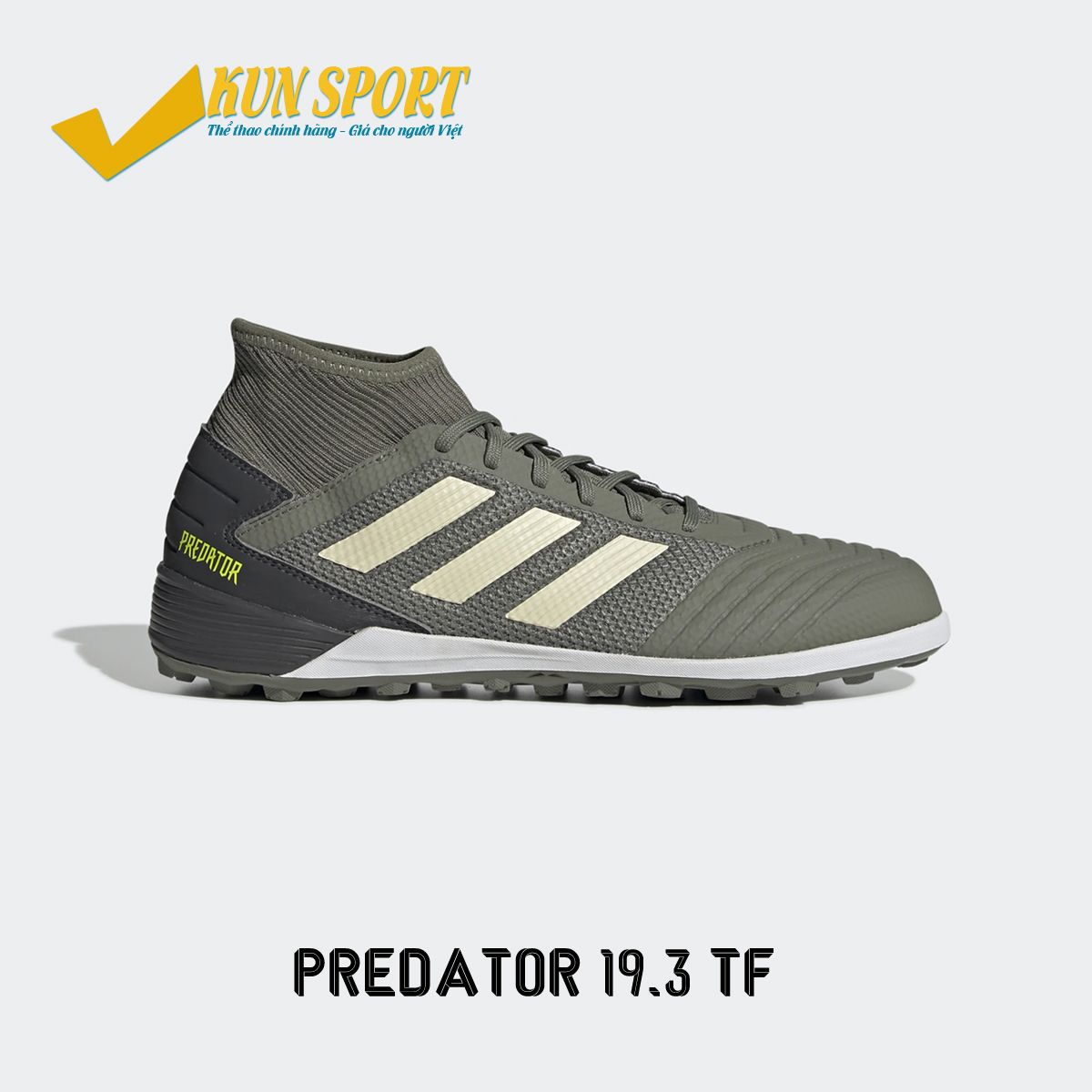 ADIDAS PREDATOR 19.3 TF ENCRYPTION - LEGION GREEN/SAND/SOLAR YELLOW - EF8210
