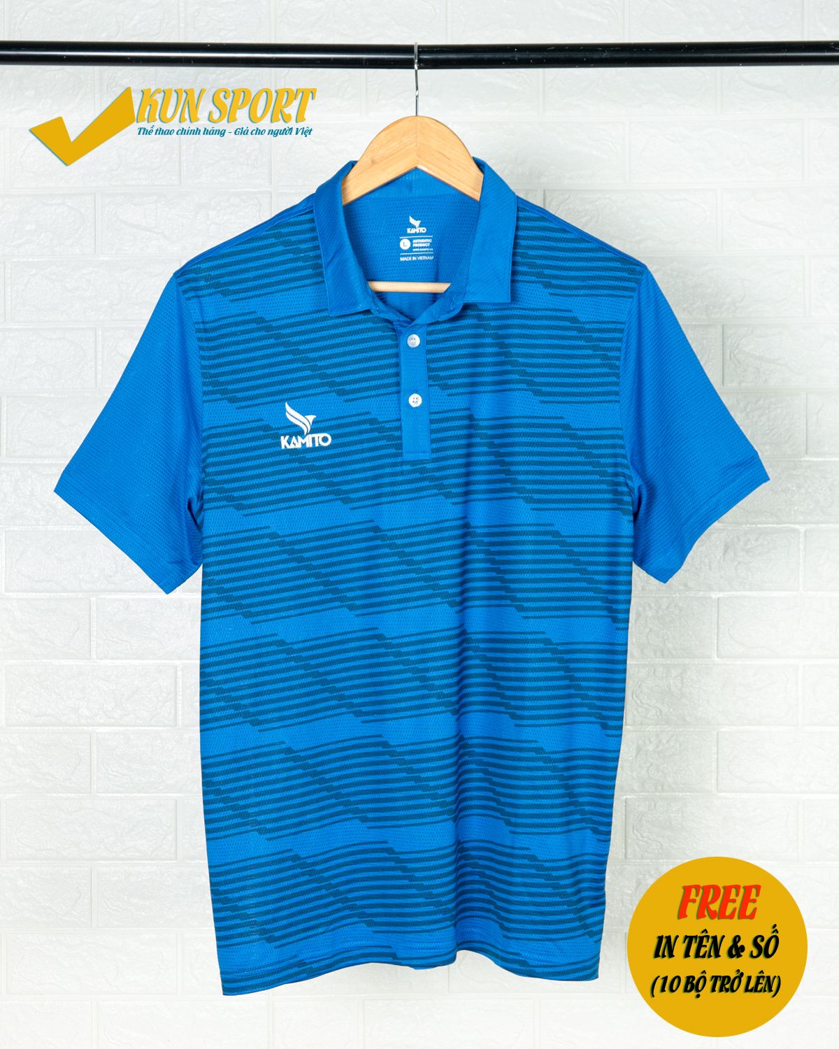 ÁO POLO 2020 SỌC NGANG XANH