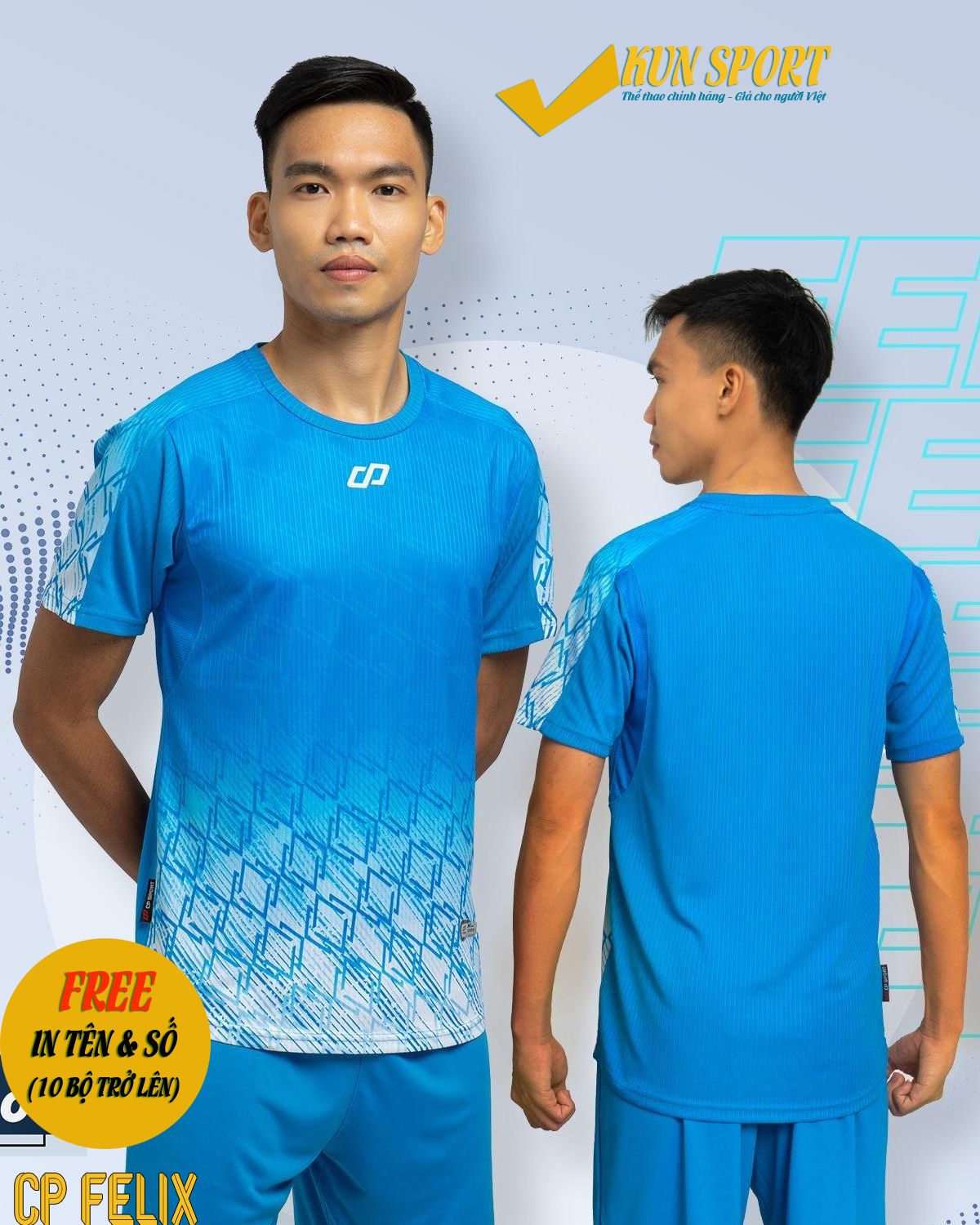Bộ áo đá bóng CP SPORT FELIX - Xanh ya