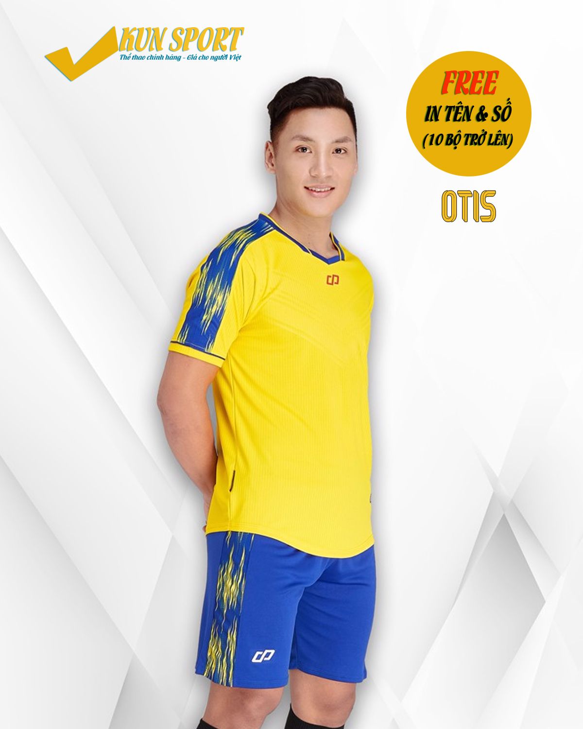 Bộ áo đá bóng CP SPORT OTIS - Vàng