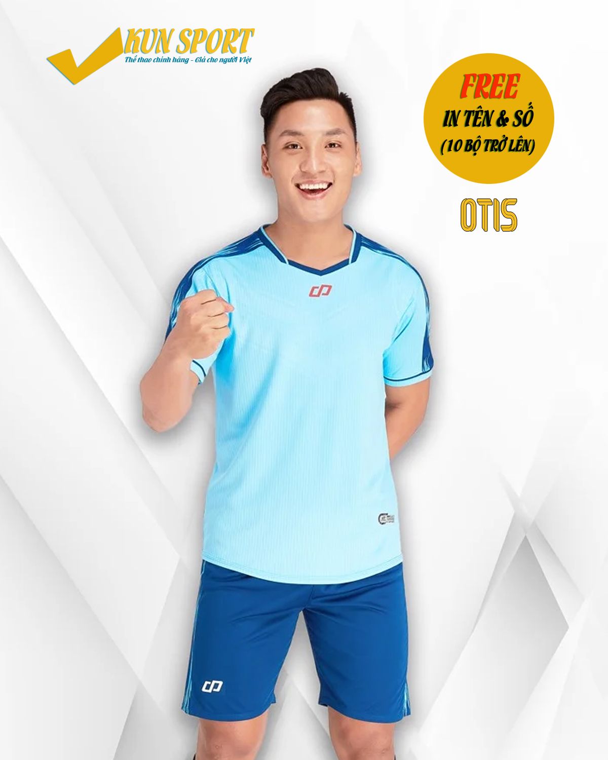 Bộ áo đá bóng CP SPORT OTIS - Xanh ya