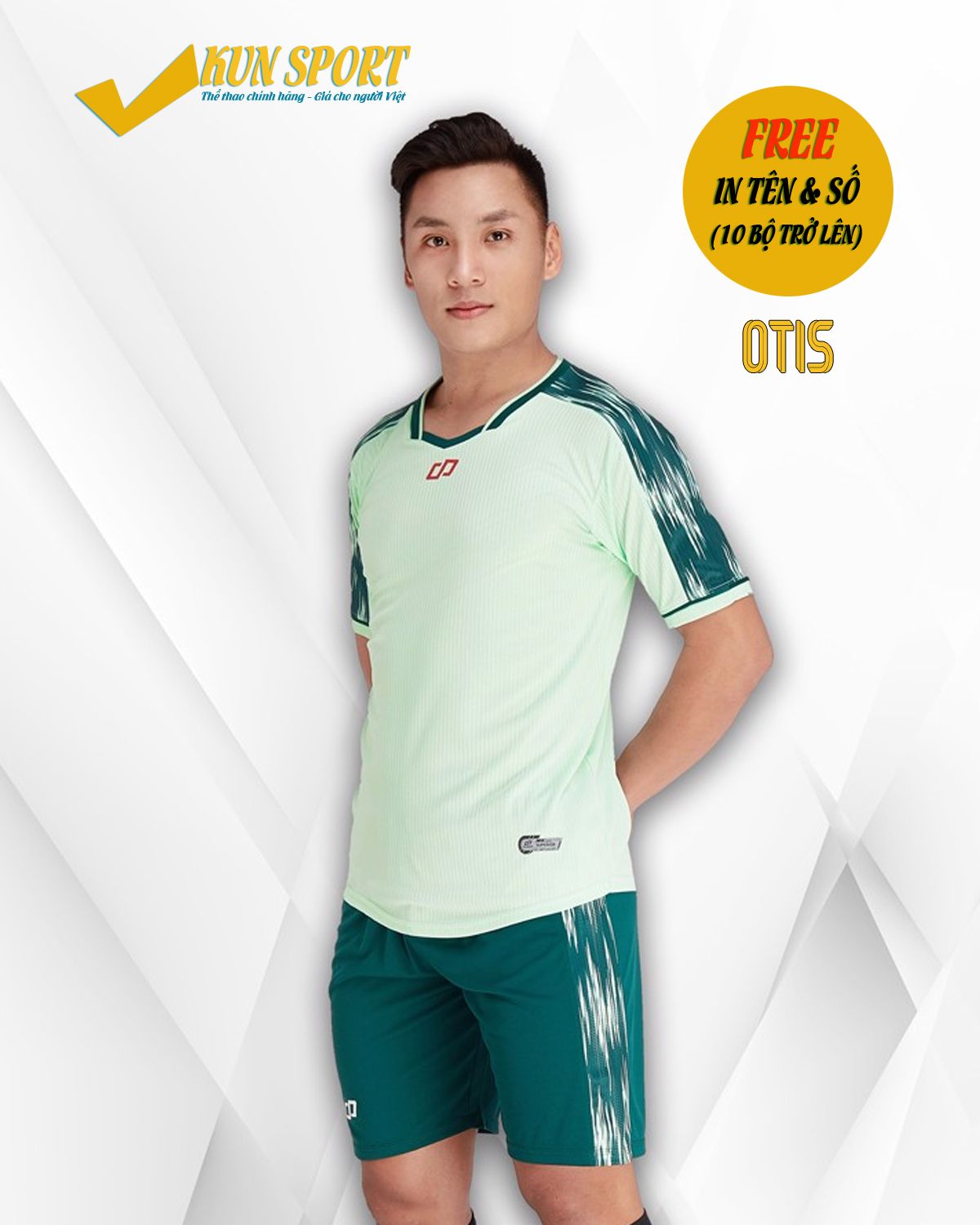 Bộ áo đá bóng CP SPORT OTIS - Xanh ngọc