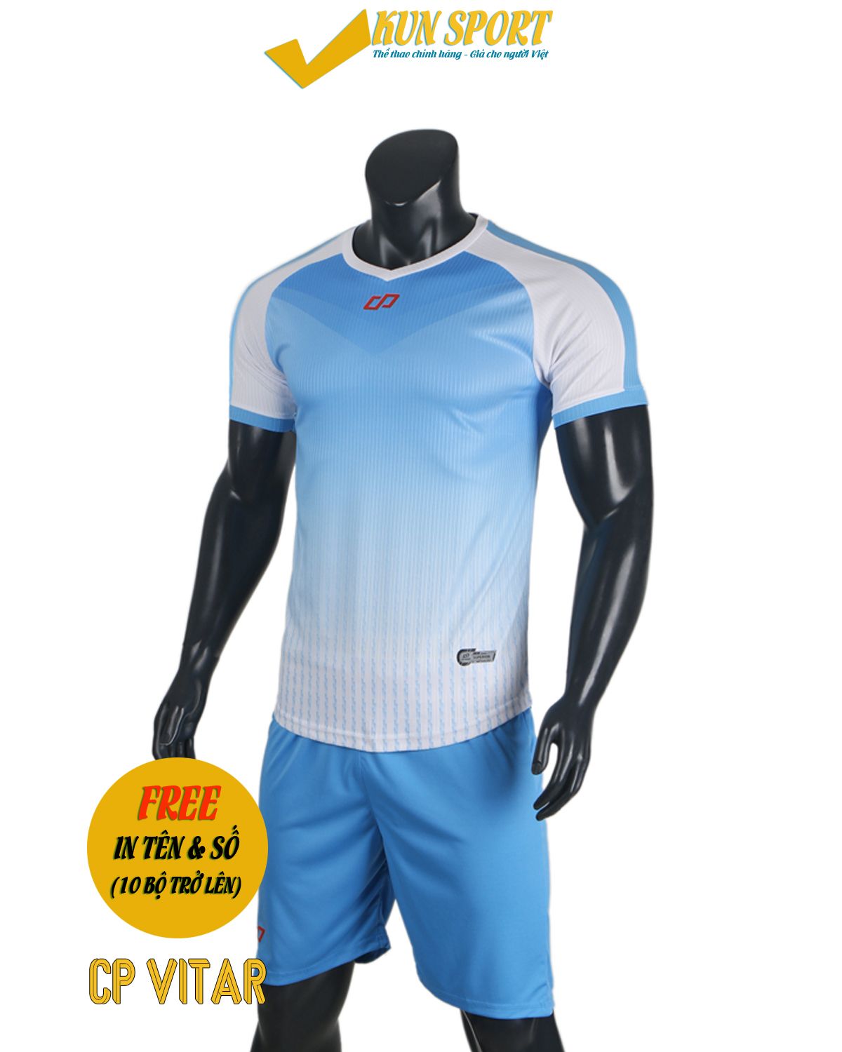 Bộ áo đá bóng CP SPORT VITAR - Xanh ya