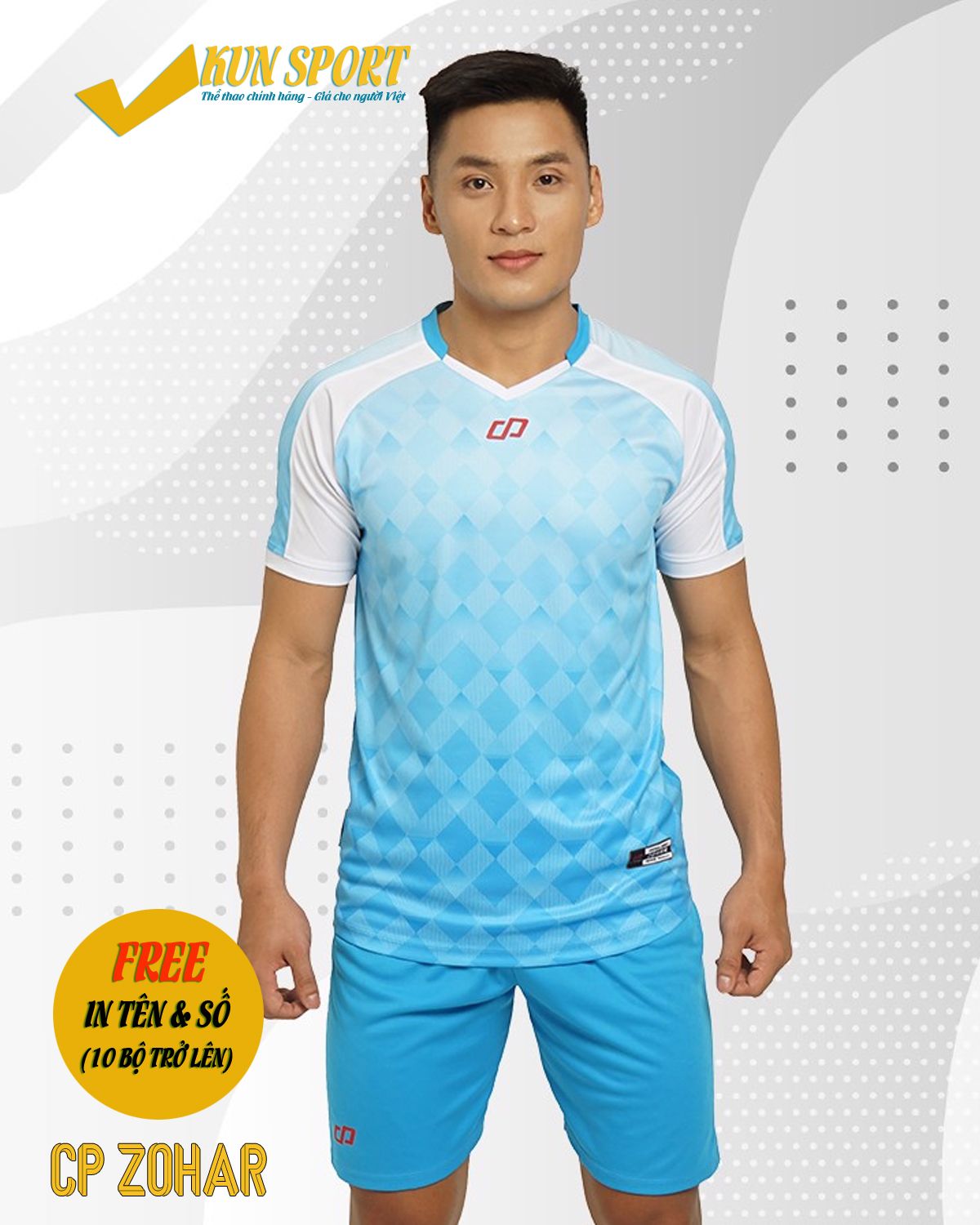 Bộ áo đá bóng CP SPORT ZOHAR - Xanh ya
