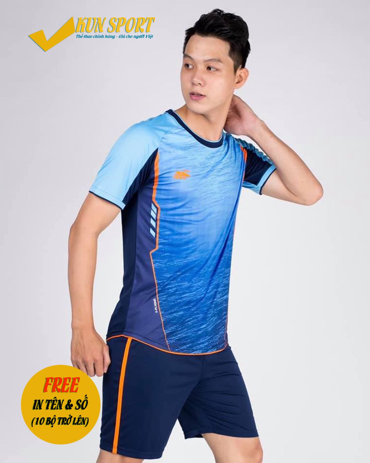 Bộ áo đá bóng RIKI GRAMBOR - Xanh đen