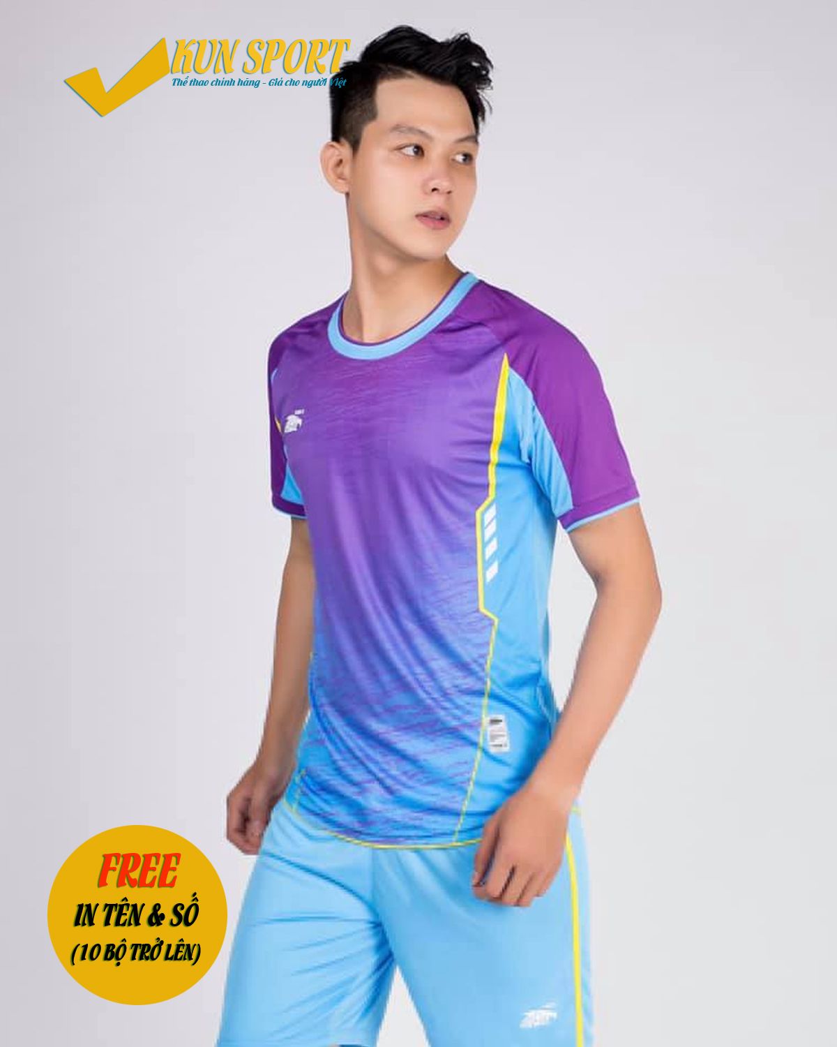 Bộ áo đá bóng RIKI GRAMBOR - Xanh ya
