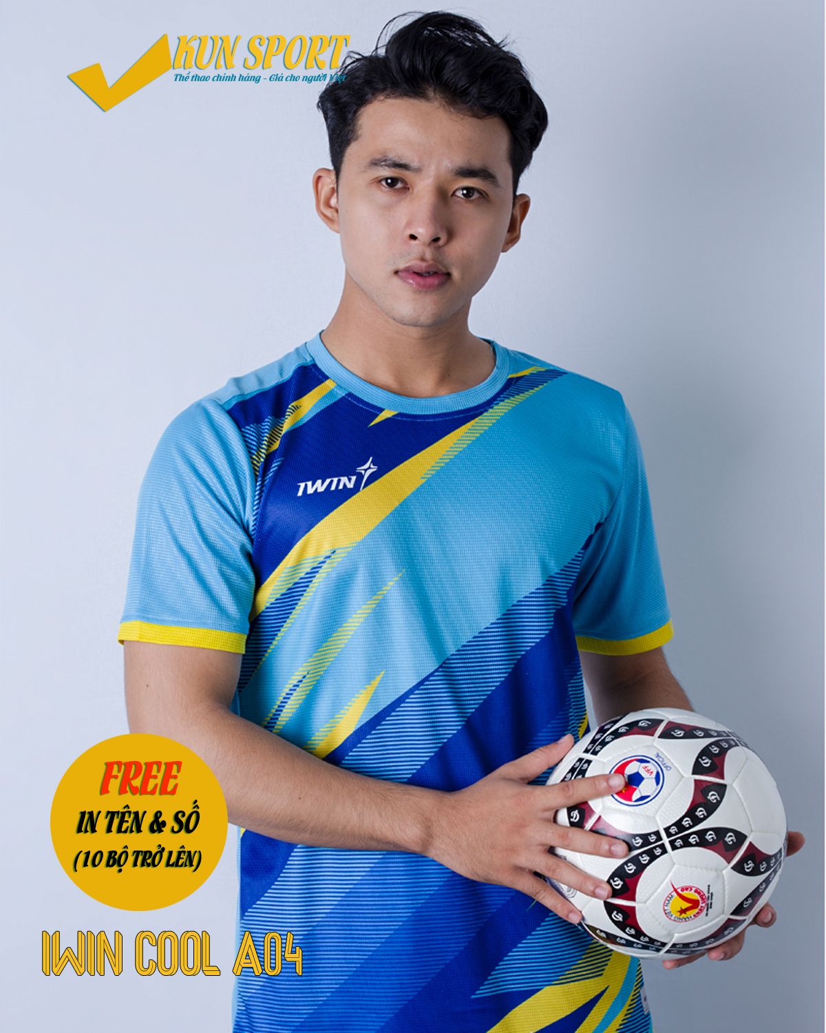 Bộ áo IWIN COOL A04 - Xanh ya