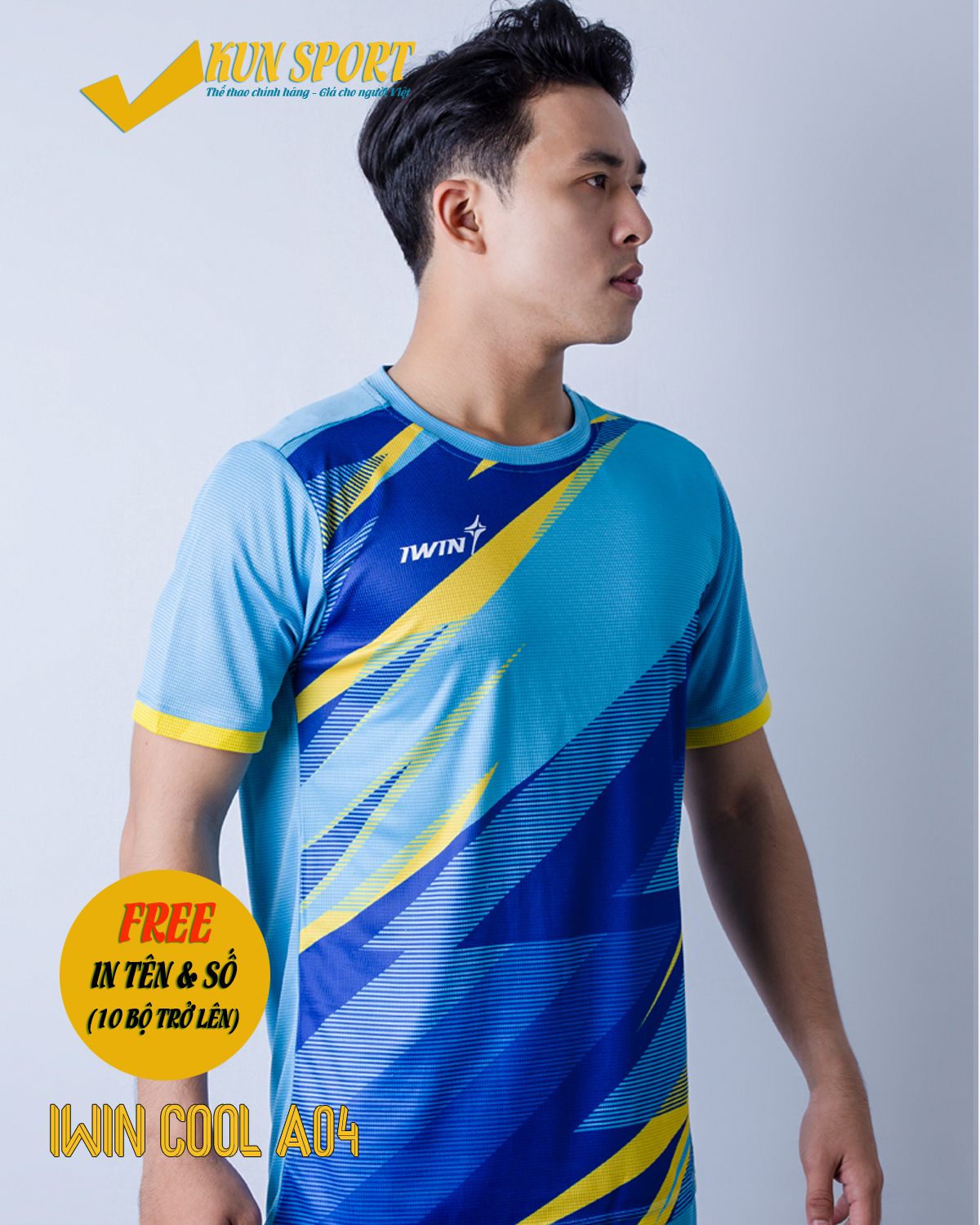 Bộ áo IWIN COOL A04 - Xanh ya