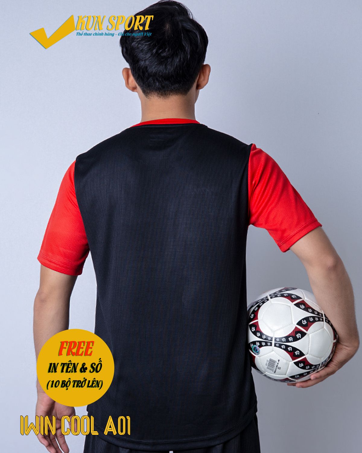 Bộ áo IWIN COOL A01 - Đen