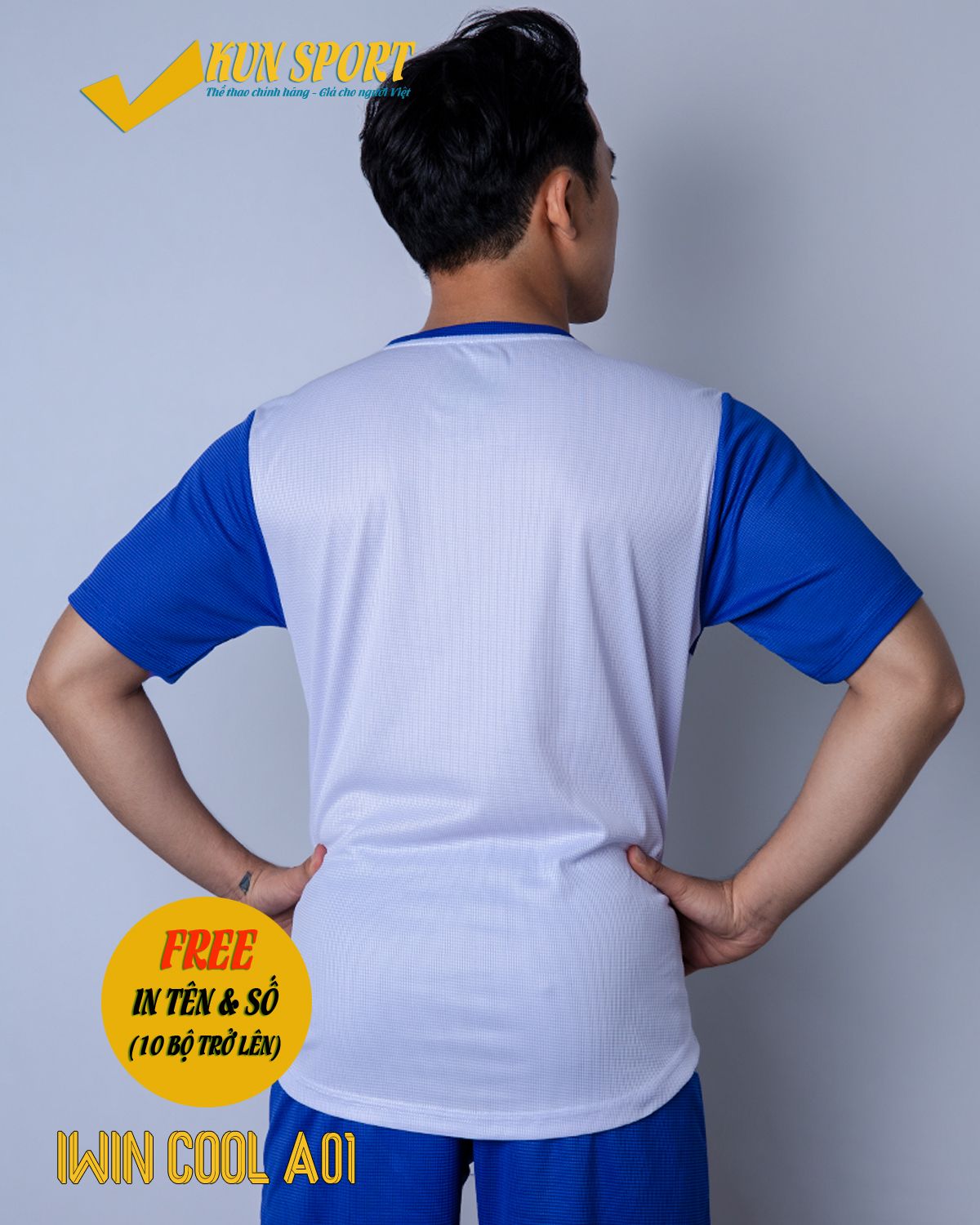 Bộ áo IWIN COOL A01 - Trắng