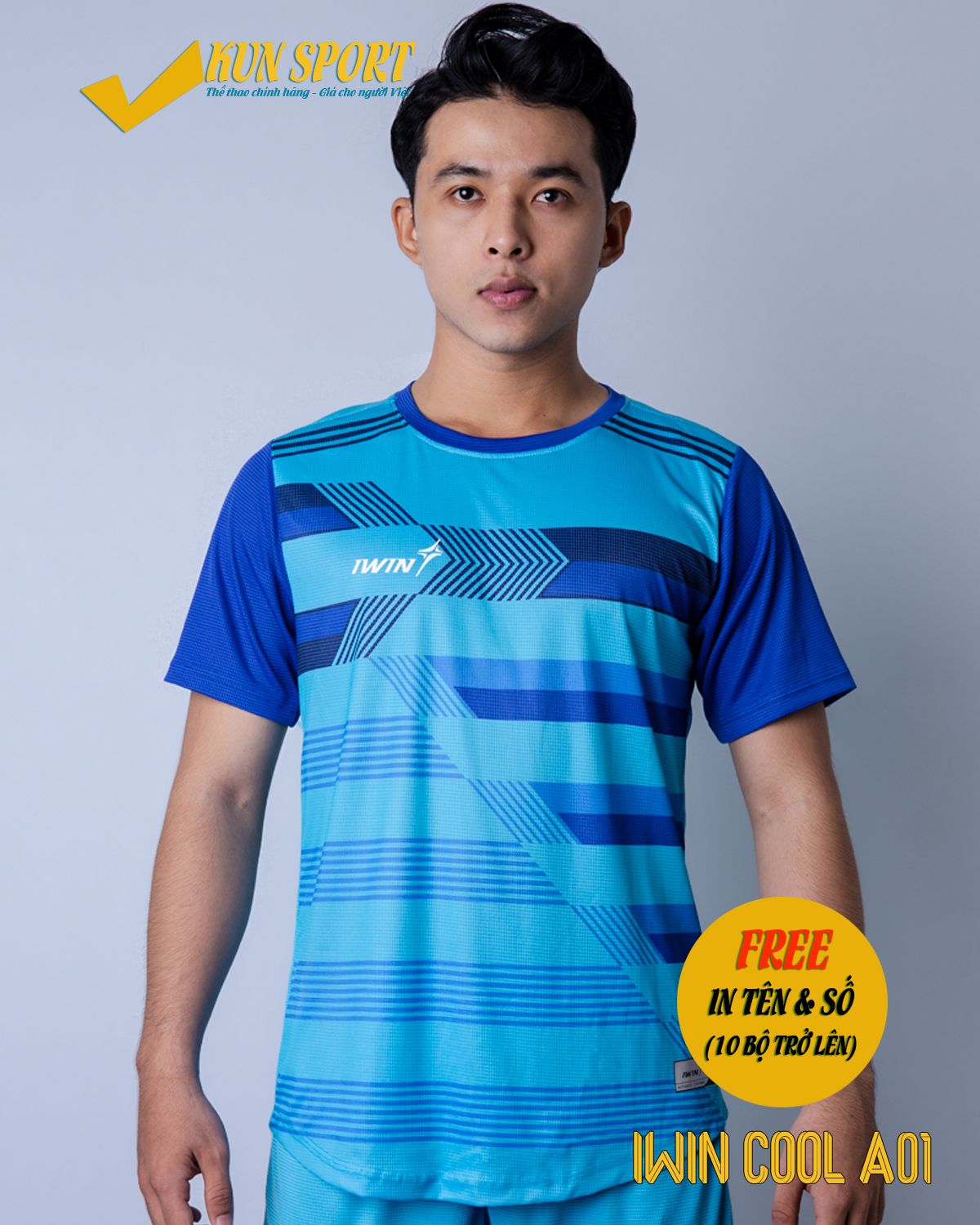 Bộ áo IWIN COOL A01 - Xanh ya