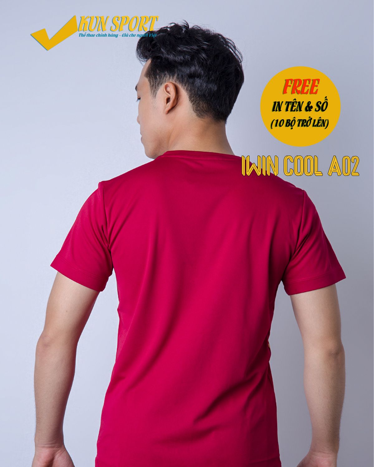 Bộ áo IWIN COOL A02 - Đỏ