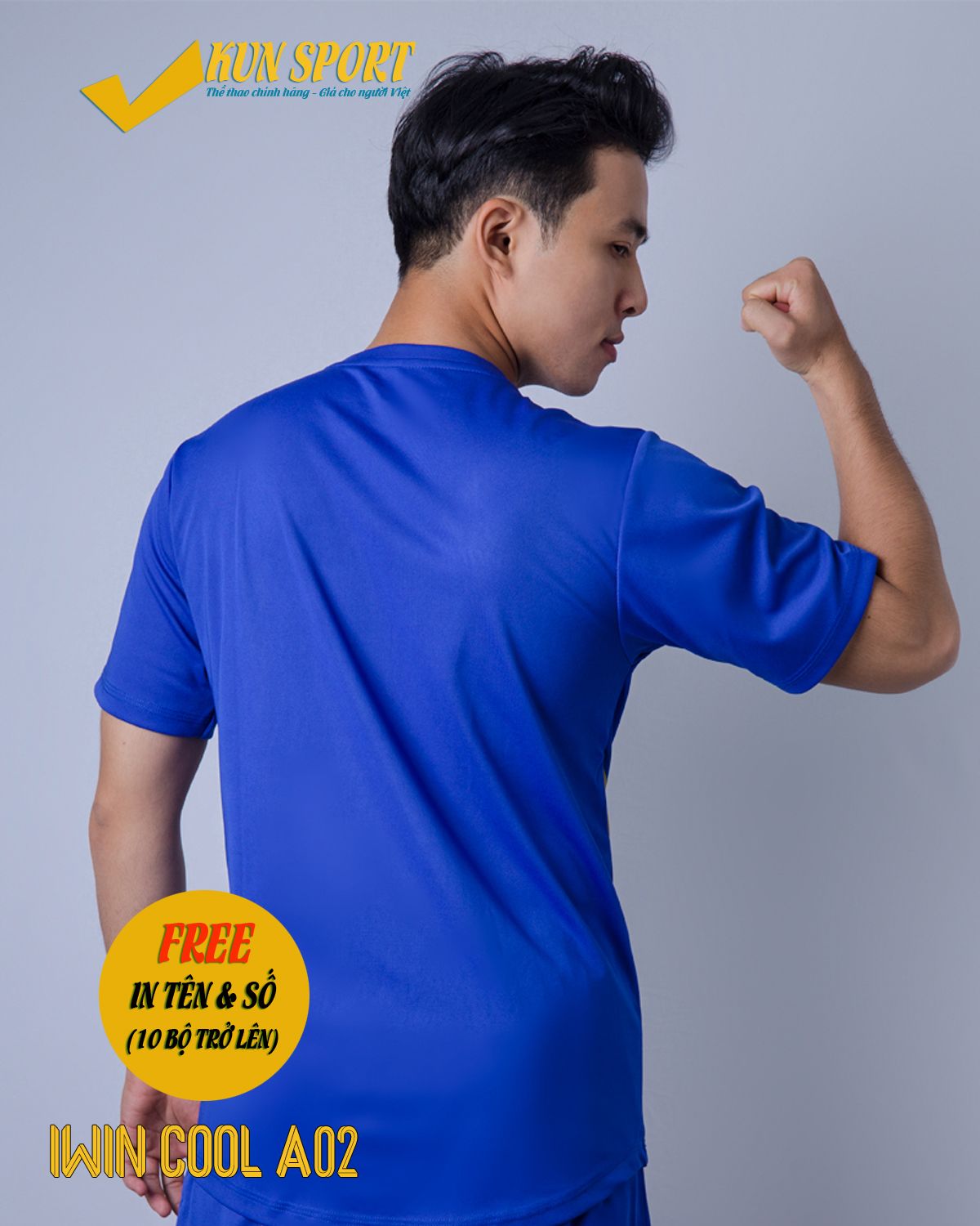 Bộ áo IWIN COOL A02 - Xanh bích