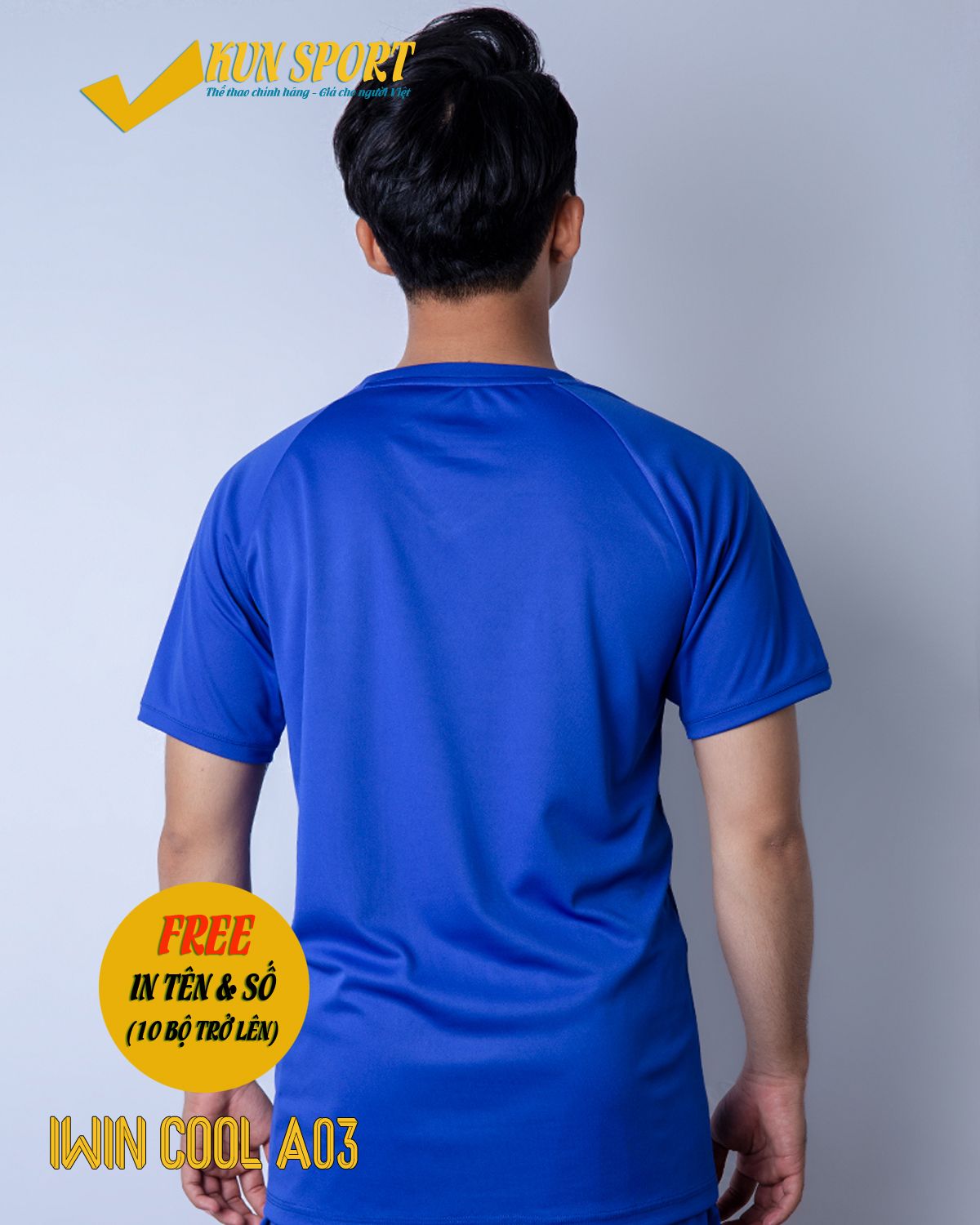 Bộ áo IWIN COOL A03 - Xanh bích