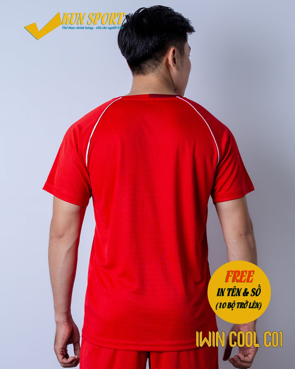 Bộ áo IWIN COOL C01 - Đỏ