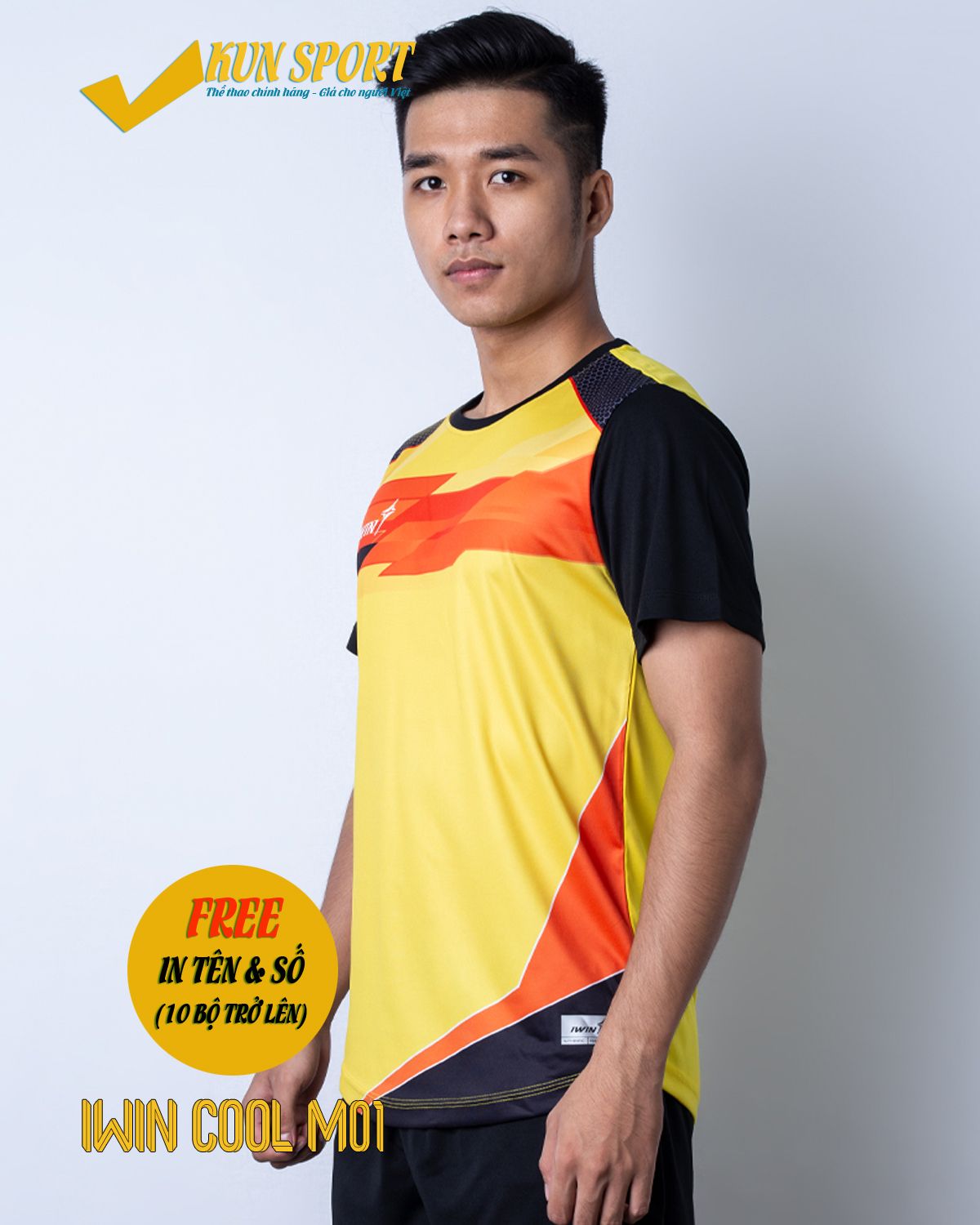 Bộ áo IWIN COOL M01 - Vàng