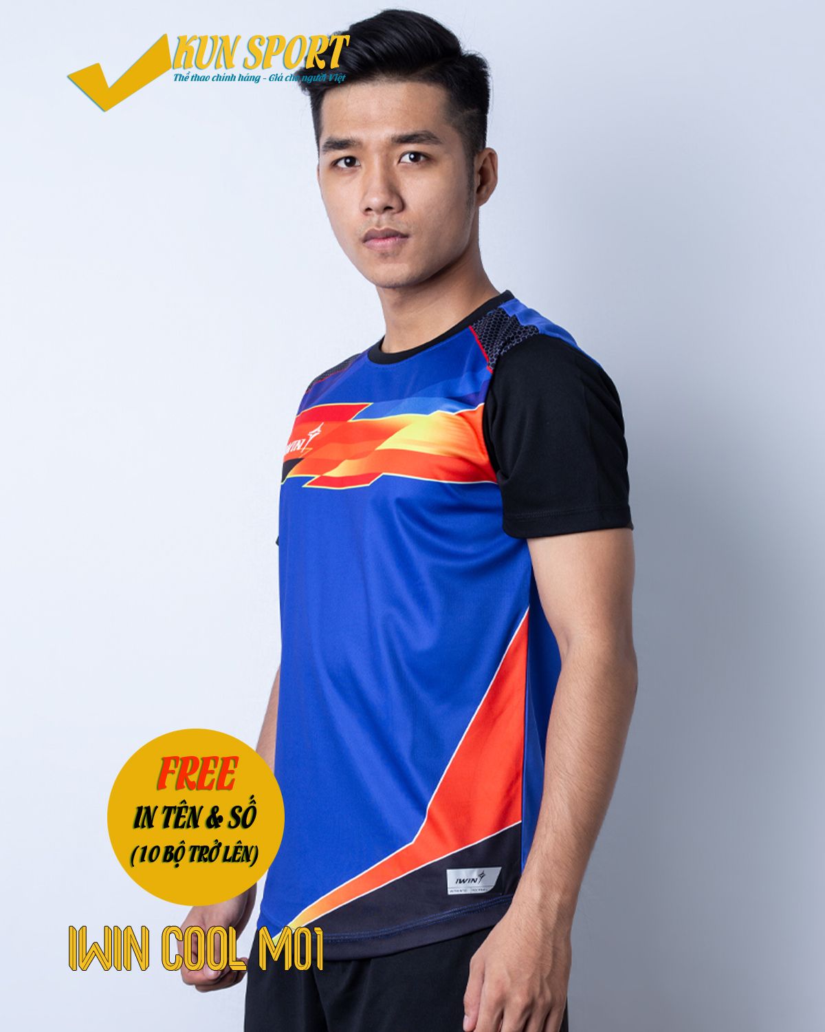 Bộ áo IWIN COOL M01 - Xanh bích