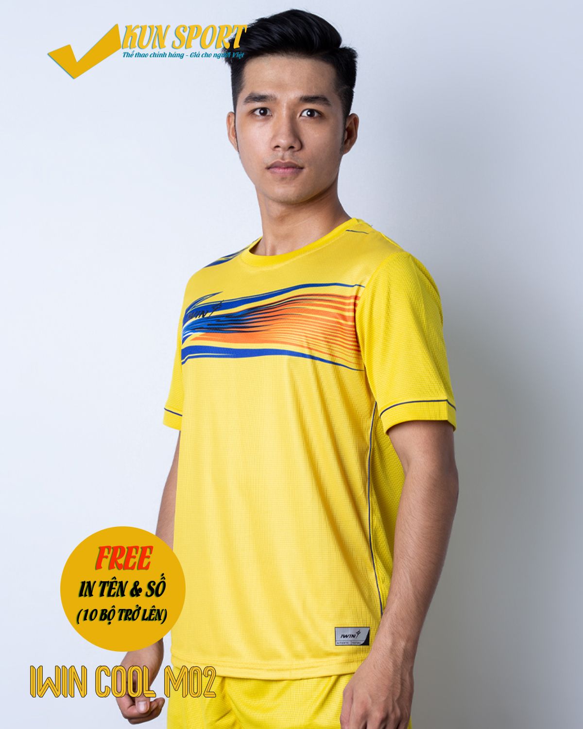 Bộ áo IWIN COOL M02 - Vàng