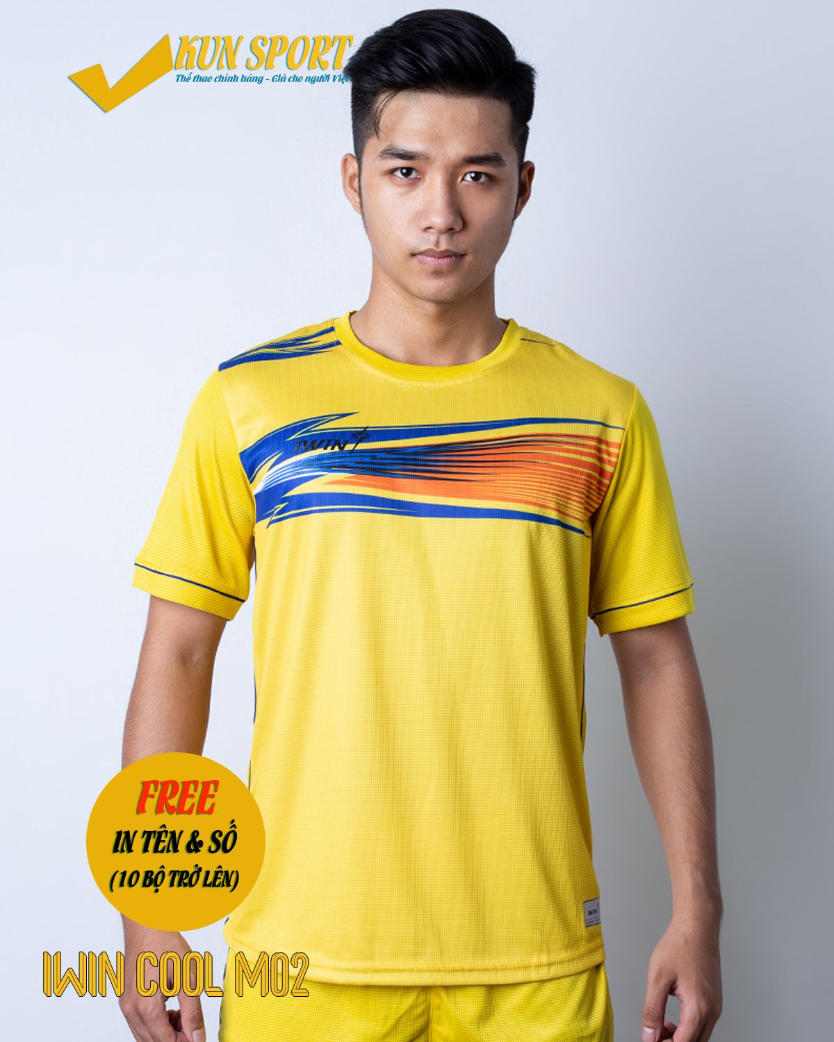 Bộ áo IWIN COOL M02 - Vàng