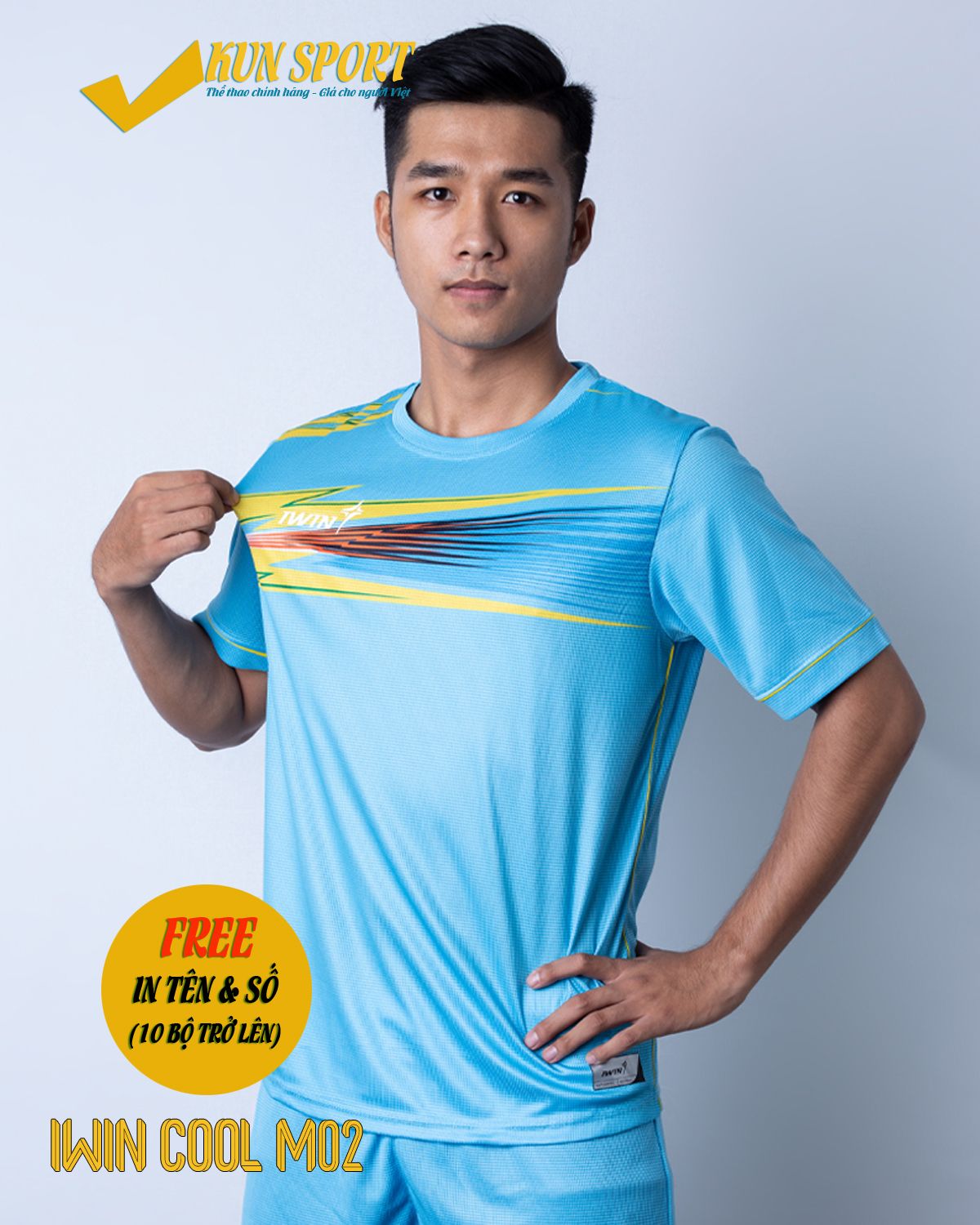 Bộ áo IWIN COOL M02 - Xanh ya